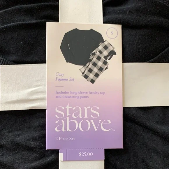 Stars Above Black Pajama Set - Picture 2 of 3